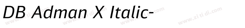 DB Adman X Italic字体转换 DB Adman X Italic字体转换